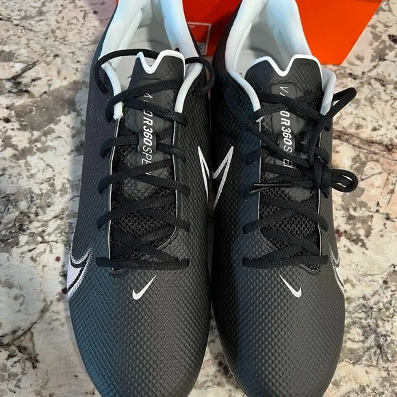 NEW Black Nike Vapor Edge Speed 360 Football Cleats CD0082